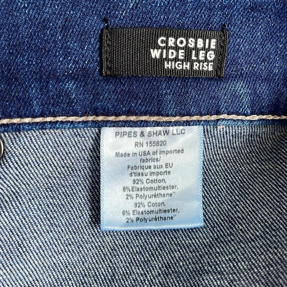 Veronica Beard Crosbie Wide Leg High Rise Astro Wash Jeans Size 32 - Picture 8 of 13